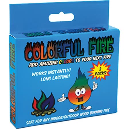 Robus Splendor Fire Flame Colorant for Wood Burning Fireplaces, 3PK RO3568504